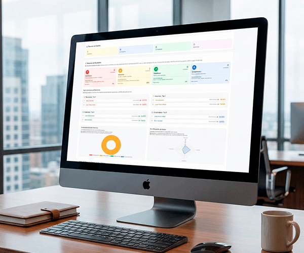 Dashboard de gestión de talento DISC - QuadraProfile