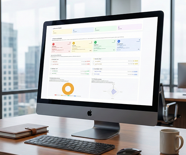 Dashboard de gestión de talento DISC - QuadraProfile